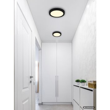 Globo Luno runde LED Deckenleuchte mit weißem Schirm 24W 2640lm 3000K IP20