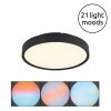 Globo Jess LED Deckenleuchte, moderne Deckenleuchte, rund Ø 39 cm, dimmbar, 4600 lm, CCT 1800-12000 K