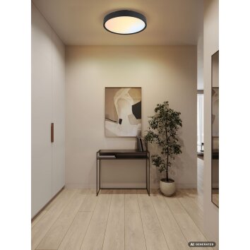 Globo Jess LED Deckenleuchte, moderne Deckenleuchte, rund Ø 39 cm, dimmbar, 4600 lm, CCT 1800-12000 K