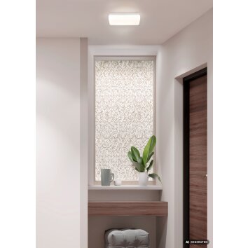 Globo Donte eckige LED-Deckenleuchte mit weißem Acrylglas, 12W 1260 Lumen