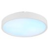 Globo Jess dimmbare runde LED Deckenleuchte weiß modern 39 cm für Flur und Küche