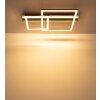 Globo Estrada moderne LED Deckenleuchte silberfarben 3000 Kelvin 3150 Lumen 30 Watt