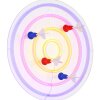 Globo Darteri LED Wanddekoleuchte im Dartboard-Design, Ø 46 cm, 3 Watt, IP20