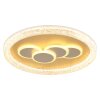 Globo Loraine runde LED Deckenleuchte Gold-Weiß Ø 49,5 cm 3000 Kelvin 4390 Lumen