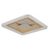Globo Loraine gold-weiße quadratische LED-Deckenleuchte mit Acrylglas 3000 K 4300 lm 40 W