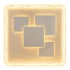 Globo Loraine gold-weiße quadratische LED-Deckenleuchte mit Acrylglas 3000 K 4300 lm 40 W