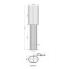 Globo Jannie braune Holz-Stehlampe 140,3 cm mit naturfarbenem Stoffschirm E27