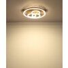 Globo Darryl I sandfarbene LED Deckenleuchte rund, 4410 Lumen, 40 Watt, IP20, modern
