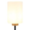 Globo Rowena Stehlampe Stehleuchte modern mit braunem Glasschirm E27 60 Watt Eichenholz