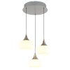 Globo Lui LED Hängeleuchte für Esstisch aus Metall in Nickel-Matt 3000K 2700lm 24W
