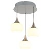Globo Lui LED Hängeleuchte für Esstisch aus Metall in Nickel-Matt 3000K 2700lm 24W