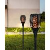 Globo MARENO Solarleuchte Gartenfackel LED 54-flammig IP44