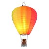 Globo HELUBA LED Solarleuchte Heißluftballon IP44 bunter Stoffschirm 24-flammig