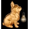 Globo DOGLI LED goldfarbene Solarleuchte Hund für Außenbereich IP44 mit Schalter