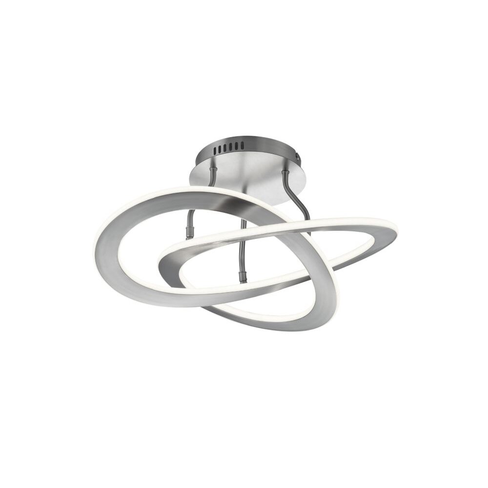 Trio Leuchten OAKLAND Deckenleuchte LED Nickel-Matt, 1-flammig main product photo