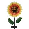 Globo CORALIE LED Solar-Gartenstecker Sonnenblume IP44 3000 K für Außenbereich