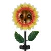 Globo CORALIE LED Solar-Gartenstecker Sonnenblume IP44 3000 K für Außenbereich