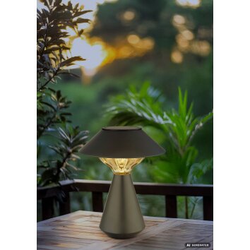 Globo ISALIE Solarleuchte für Garten Wegbeleuchtung LED IP44 3000 Kelvin 6 Watt