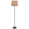 Globo Joris Stehlampe, Stehleuchte mit grauem Stoffschirm, 151 cm, modern