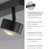 SCHÖNER WOHNEN-Kollektion KULU 2-flammige LED Deckenleuchte 3000K 450 lm 4,8 W