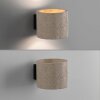 Schöner Wohnen-Kollektion TRAVENTA Wandleuchte Wandlampe aus Beton, beige, Travertin, IP20