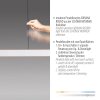 SCHÖNER WOHNEN-Kollektion ADRIANA ROUND LED Esstisch-Pendelleuchte 160 cm weiß, dimmbar