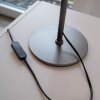 SCHÖNER WOHNEN-Kollektion POSH LED Tischleuchte in Grau mit rauchfarbenem Glasschirm