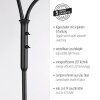 Leuchten Direkt Stehlampe LOKI, opalweiße Schirme, verstellbar, warmweiß 3000 Kelvin