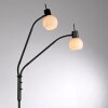 Leuchten Direkt Stehlampe LOKI, opalweiße Schirme, verstellbar, warmweiß 3000 Kelvin