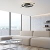 Leuchten Direkt LED Ring-Deckenleuchte KORSA mit Querbalken, 3000 Kelvin warmweiß