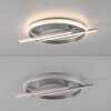 Leuchten Direkt LED Deckenleuchte KORSA mit Memoryfunktion, 3000 Kelvin warmweiß