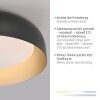 Leuchten Direkt LED-Deckenleuchte OSKO, Fernbedienung, Lichtfarbe einstellbar 3000 Kelvin