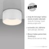 Leuchten Direkt LED Zylinder-Deckenleuchte TANIKA mit Memoryfunktion, 3000 Kelvin warmweiß