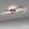 Leuchten Direkt LED Deckenleuchte TROOPER, verschränkte weiße Ringe, 3000 Kelvin warmweiß