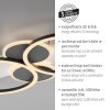 Leuchten Direkt LED Deckenleuchte TROOPER, verschränkte weiße Ringe, 3000 Kelvin warmweiß