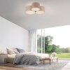 Leuchten Direkt Deckenleuchte DURO, 3 gerippte Schirme in Beige, 3000 Kelvin warmweiß