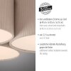 Leuchten Direkt Deckenleuchte DURO, 3 gerippte Schirme in Beige, 3000 Kelvin warmweiß