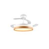 Reality Weißer LED Deckenventilator Volda, Lichtfarbe einstellbar 2700-6500 Kelvin