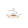 Reality Weißer LED Deckenventilator Volda, Lichtfarbe einstellbar 2700-6500 Kelvin