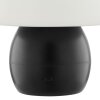 Brilliant moderne LED Pilz-Tischleuchte Dupos, weißer Glasschirm, 2700 Kelvin warmweiß