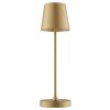 Brilliant Moderne LED Tischleuchte Elora, konischer Goldschirm, 2700 Kelvin warmweiß
