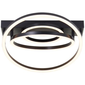 Brilliant LED Ring-Deckenleuchte Pedley, konzentrische Elemente, 3000 Kelvin warmweiß