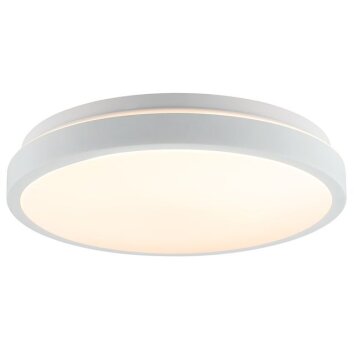 Brilliant LED-Deckenleuchte Livas, flach und rund, weiß, 3000 Kelvin warmweiß