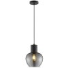 Brilliant Pendelleuchte Ligari mit tropfenförmigem Rauchglasschirm im modernen Stil