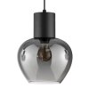 Brilliant Pendelleuchte Ligari mit 3 rauchfarbenen Glasschirmen, Länge 23 cm