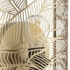 Brilliant Halbrunde Wandleuchte Molly mit Blattmuster, goldfarbener Metallschirm