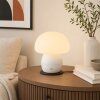 Brilliant LED-Tischleuchte Dupos in Pilzform mit weißem Korpus, 2700 Kelvin warmweiß