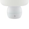 Brilliant LED-Tischleuchte Dupos in Pilzform mit weißem Korpus, 2700 Kelvin warmweiß