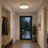 Brilliant flache runde LED Deckenleuchte Larios, Lichtfarbe einstellbar 3000-6500 Kelvin