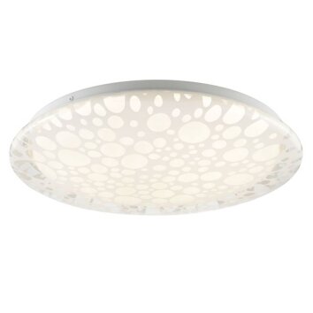 Brilliant LED Deckenleuchte Bania, flache runde Form, Lichtfarbe einstellbar 2700-4000 Kelvin